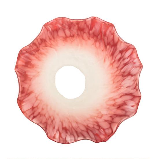 Meyda Lighting Pink/White Pond Lily 4" Pink & White Shade Glass