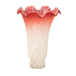 Meyda Lighting Pink/White Pond Lily 4" Pink & White Shade Glass