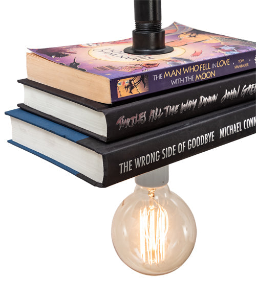 Meyda Lighting PipeDream 10" Solar Black Honorary Author Wall Sconce