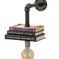Meyda Lighting PipeDream 10" Solar Black Honorary Author Wall Sconce