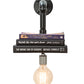 Meyda Lighting PipeDream 10" Solar Black Honorary Author Wall Sconce