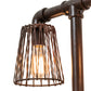 Meyda Lighting PipeDream 28" 2-Light Rustic Nail Table Lamp