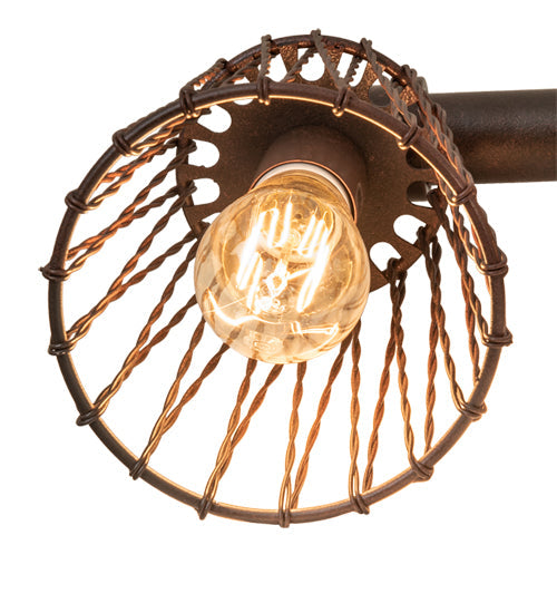 Meyda Lighting PipeDream 28" 2-Light Rustic Nail Table Lamp