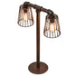 Meyda Lighting PipeDream 28" 2-Light Rustic Nail Table Lamp