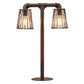Meyda Lighting PipeDream 28" 2-Light Rustic Nail Table Lamp