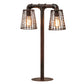 Meyda Lighting PipeDream 28" 2-Light Rustic Nail Table Lamp