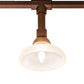 Meyda Lighting PipeDream 312" 21-Light Copper Over Nickel Chandelier With Clear Prismatic Shade Glass