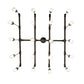 Meyda Lighting PipeDream 36"Sq 20-Light Wrought Iron Alva Cascading Pendant Light