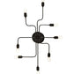 Meyda Lighting PipeDream 44" 8-Light Wrought Iron Alva Flush Mount Light