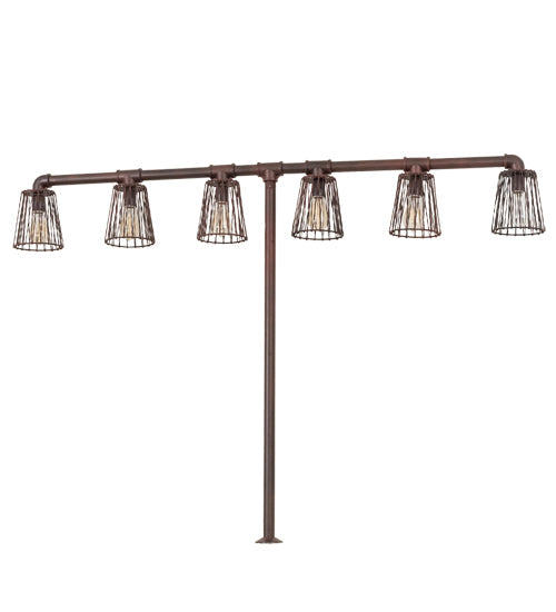 Meyda Lighting PipeDream 48" 6-Light Rustic Nail Table Lamp