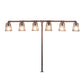 Meyda Lighting PipeDream 48" 6-Light Rustic Nail Table Lamp