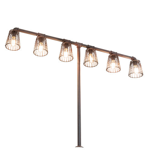Meyda Lighting PipeDream 48" 6-Light Rustic Nail Table Lamp