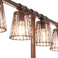 Meyda Lighting PipeDream 48" 6-Light Rustic Nail Table Lamp