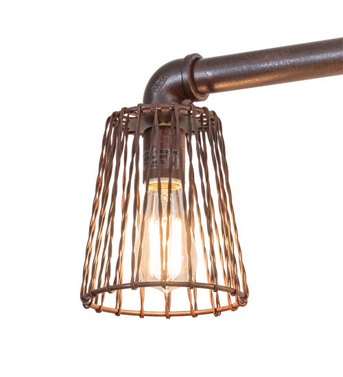 Meyda Lighting PipeDream 48" 6-Light Rustic Nail Table Lamp