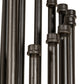 Meyda Lighting PipeDream 50" 20-Light Oil Rubbed Bronze Cascading Chandelier With White Opal Shade Glass