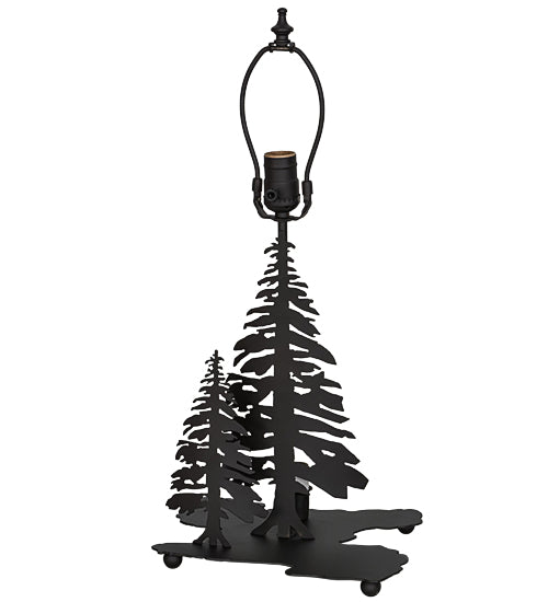 Meyda Lighting Placid Deer 21" 2-Light Oil Rubbed Bronze Table Lamp With Honey Amber Art Shade Glass and Lighted Base