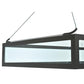 Meyda Lighting Plateau 49" 2-Light Wrought Iron Inverted Pendant Light With Clear Shade Glass