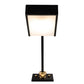 Meyda Lighting Platz 5" Solar Black & Natural Brass Wall Sconce With White Statuario Idalight Shade