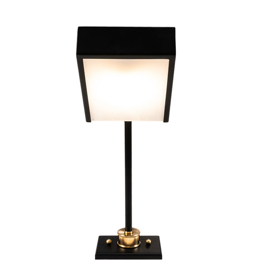 Meyda Lighting Platz 5" Solar Black & Natural Brass Wall Sconce With White Statuario Idalight Shade