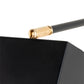 Meyda Lighting Platz 5" Solar Black & Natural Brass Wall Sconce With White Statuario Idalight Shade