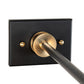 Meyda Lighting Platz 5" Solar Black & Natural Brass Wall Sconce With White Statuario Idalight Shade