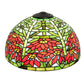 Meyda Lighting Poinsettia 15" Multi-Colored Shade Glass