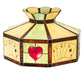 Meyda Lighting Poker Face 21" Multi-Colored Stained Shade Glass
