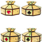 Meyda Lighting Poker Face 21" Multi-Colored Stained Shade Glass