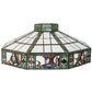 Meyda Lighting Poker Face 23" Multi-Colored Shade Glass