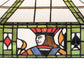 Meyda Lighting Poker Face 23" Multi-Colored Shade Glass