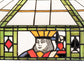 Meyda Lighting Poker Face 23" Multi-Colored Shade Glass