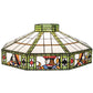 Meyda Lighting Poker Face 23" Multi-Colored Shade Glass