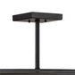 Meyda Lighting Polaris 43" Oil Rubbed Bronze Semi-flush Mount Light With Multi-Colored Shade Glass