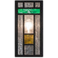 Meyda Lighting Polaris 6" Solar & Matte Black Wall Sconce With Multi-Colored Shade Glass