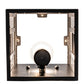 Meyda Lighting Polaris 6" Solar & Matte Black Wall Sconce With Multi-Colored Shade Glass
