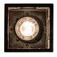 Meyda Lighting Polaris 7" Solar Black Mini Pendant Light With Multi-Colored Shade Glass