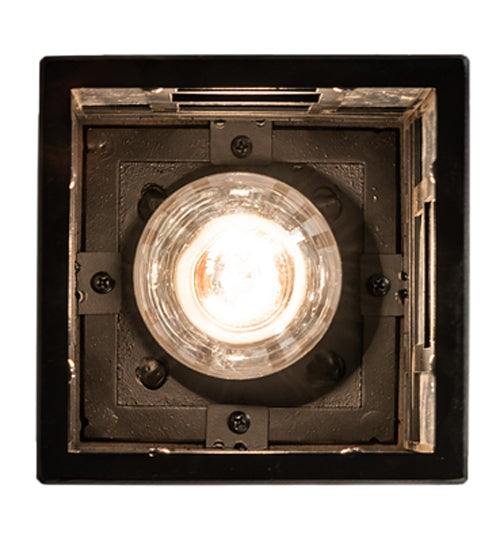 Meyda Lighting Polaris 7" Solar Black Mini Pendant Light With Multi-Colored Shade Glass