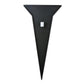Meyda Lighting Polaris II 18" 2-Light Black Wall Sconce With Red and Amber Shade Glass