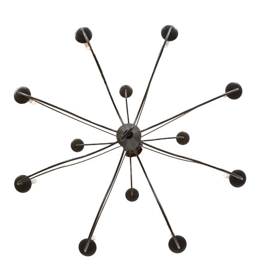 Meyda Lighting Polonaise 48" 12-Light 2-Tier Timeless Bronze Chandelier With White Faux Candlelight