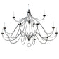 Meyda Lighting Polonaise 96" 15-Light 2-Tier Coffee Bean Chandelier With Faux Candlelight