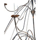 Meyda Lighting Polonaise 96" 15-Light 2-Tier Coffee Bean Chandelier With Faux Candlelight