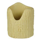 Meyda Lighting Poly Resin 106180 4" Ivory Uneven Top Candle Cover Shade