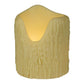 Meyda Lighting Poly Resin 106180 4" Ivory Uneven Top Candle Cover Shade