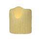 Meyda Lighting Poly Resin 106180 4" Ivory Uneven Top Candle Cover Shade