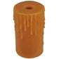 Meyda Lighting Poly Resin 4" Honey Amber Flat Top Candle Cover Shade