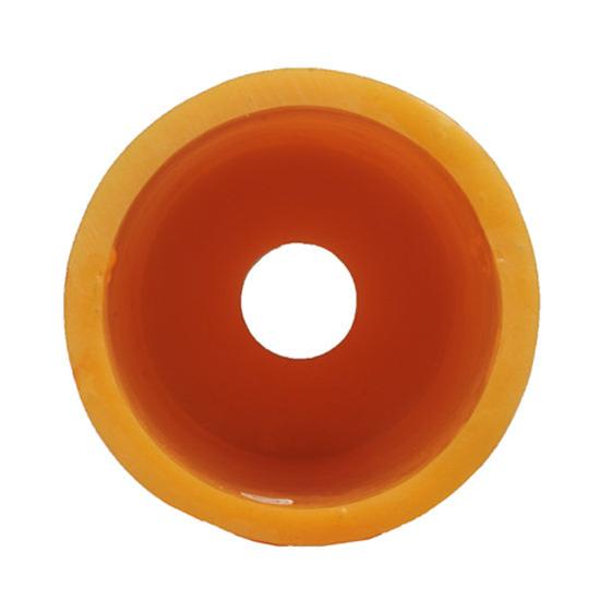 Meyda Lighting Poly Resin 4" Honey Amber Flat Top Candle Cover Shade