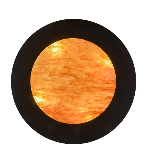 Meyda Lighting Pomona 28" 4-Light Craftsman Brown Pendant Light With Ambra Sienna Idalight Shade Glass