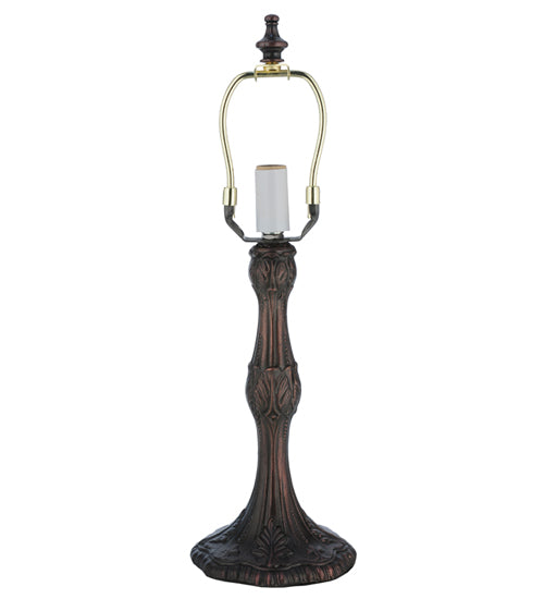 Meyda Lighting Pompeii 9" Mahogany Bronze Table Lamp Hardware