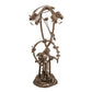 Meyda Lighting Pond Lily 17" 2-Light Mahogany Bronze Girl Table Lamp Base