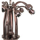 Meyda Lighting Pond Lily 24" 12-Light Mahogany Bronze Chandelier